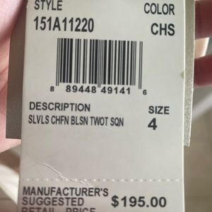 Aidan Mattox BLUSH Sleeveless Chiffon Blouson Sequin Skirt Dress NWT